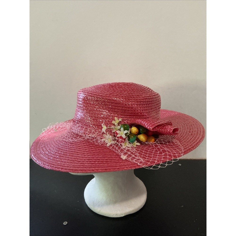 Plaza Suite Pink Straw Hat